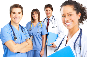 Group of smiling medical professionals